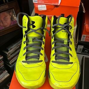 Under Armour Neon Yellow Basketball Shoes